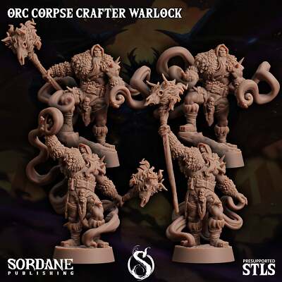 3D Printed Sordane Publishing Orc Corpse Crafter Warlock Monster Mayhem II 28