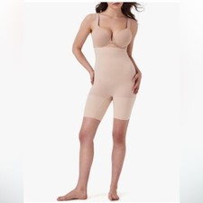 SPANX Higher Power Shorts Core Control Shapewear High-Waisted Nude 2X