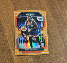 Tina Charles 2022 Panini Prizm Orange #159 Phoenix Mercury /49