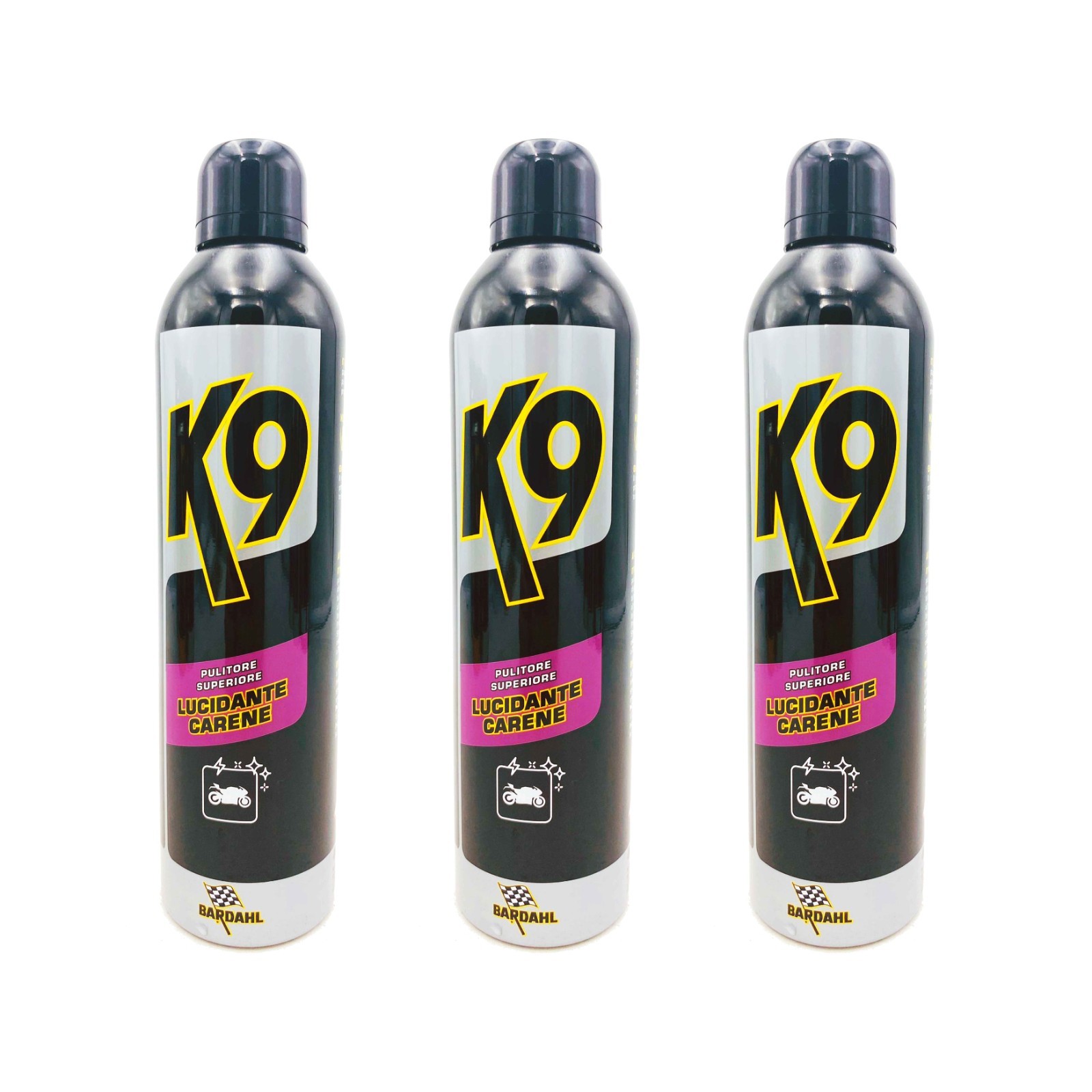 Offerta 3x Bardahl K9 Lucidante Carene Spray 400ml 03BD27 Professionale
