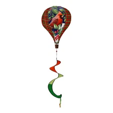 Briarwood Lane Cardinal and Holly Hot Air Balloon Spinner