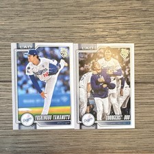 Topps 75 Series One MLB Card Lot Dodgers Yamamoto Ohtani (2 Cards) 2025