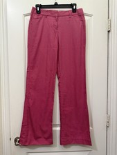 Vintage Y2K Express Women  s Editor Pink Dress Pants With Design. Size 4 EUC