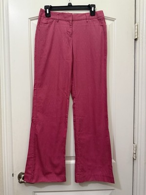 Vintage Y2K Express Women s Editor Pink Dress Pants With Design. Size 4 EUC