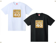 Y508 Nintendo Super Mario T-Shirt White Black Super Mario Bros 40th Japan Select