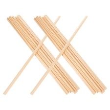 20Pcs Beige Wooden Dowels Durable Triangle Trim for Window Edge Decorative Use