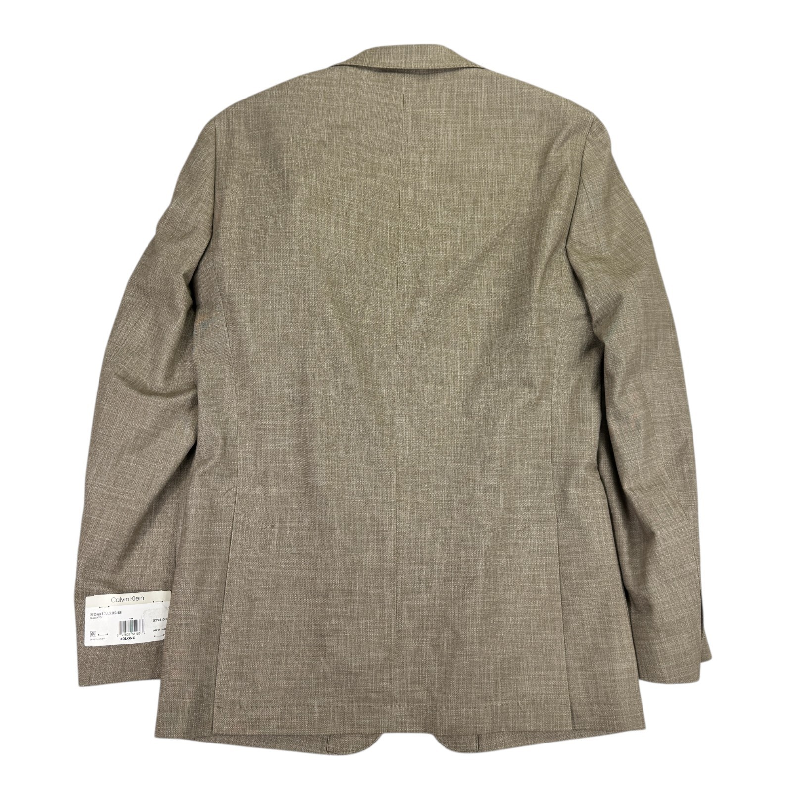 Calvin Klein Mens Mariano Slim Fit Stretch Sport Coat Tan Brown 40L thumbnail 5