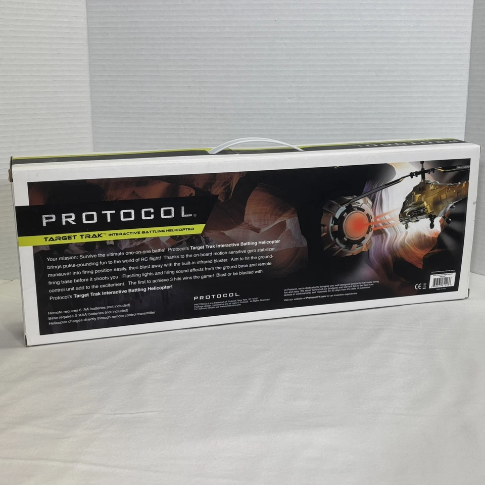 PROTOCOL Target Trak Interactive Battling Radio Controlled Helicopter W/Target - Image 2 of 4