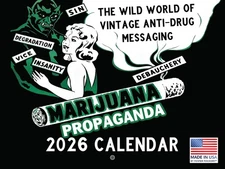 Marijuana Propaganda Calendar 2026 Monthly Wall Calender 12 Month