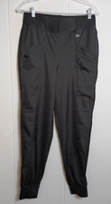 ClimateRight by CuddlDuds Women's Twill Scrub Jogger Small Black Pant