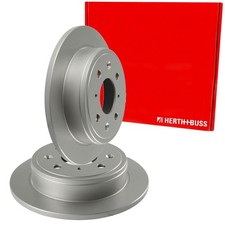 2X HERTH+BUSS BREMSSCHEIBEN 239mm VOLL HINTEN PASSEND FÜR HONDA ACCORD CIVIC