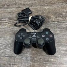 Sony PlayStation PS2 DualShock 2 Analog Controller SCPH-10020 Black Wired OEM