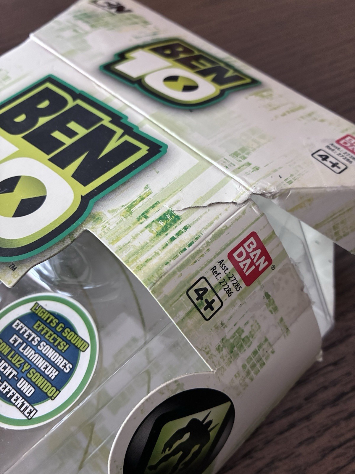 Ben 10 Omnitrix F/X Watch 2011 Lights Sound Effect Cartoon Network Original Box