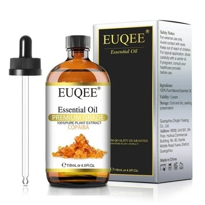 118ml Pure Natural Copaiba EUQEE Essential Oils Undiluted Diffuser Oil