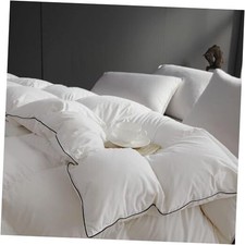 Queen Size Down Comforter,Medium Weight All Queen 90x90 inch White-all Season