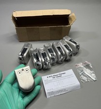 8x Glass Clamp Stainless Steel 304 Clip Flat Back Bracket For Balustrade 10-12mm