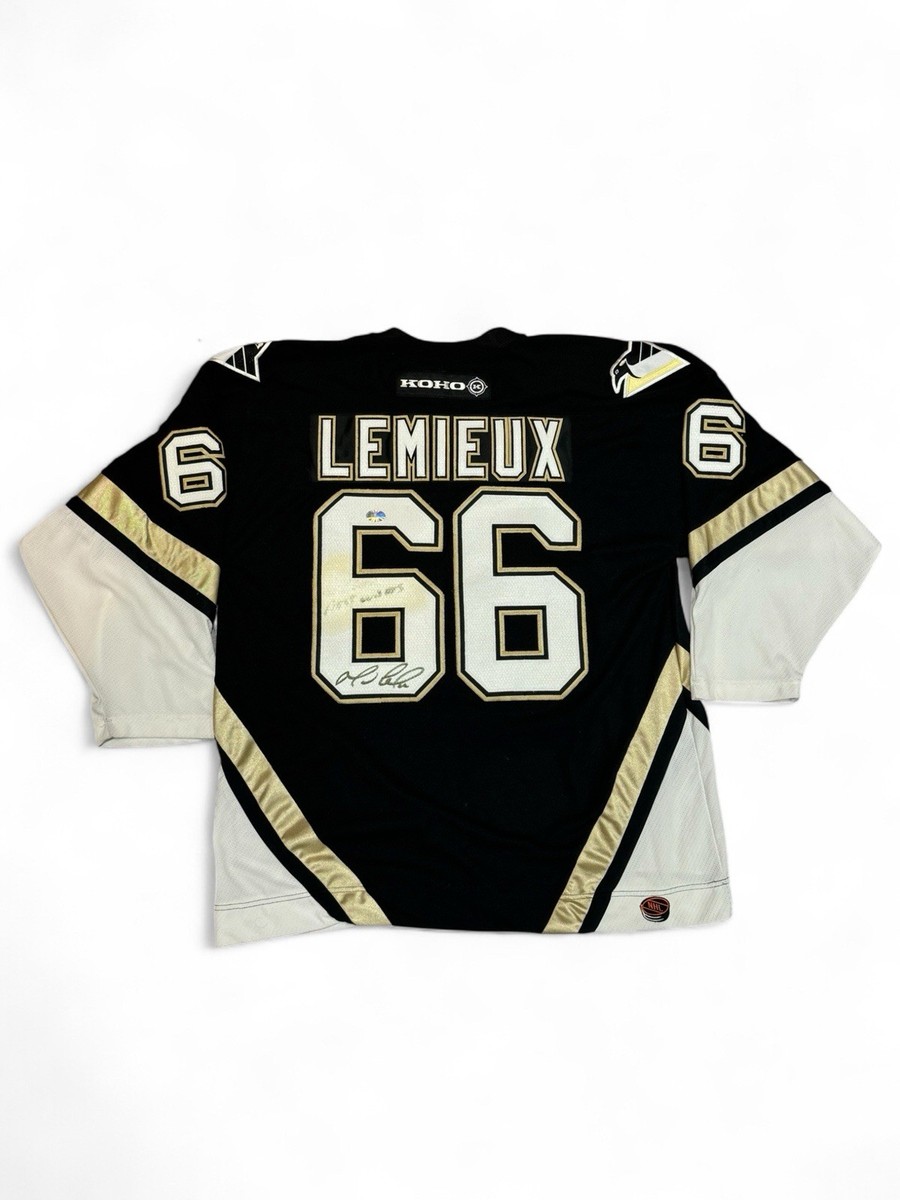 MARIO LEMIEUX #66 Pittsburgh Penguins SIGNED Autographed NHL