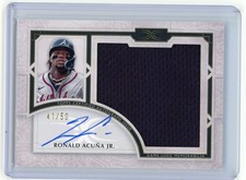 HL-P01 2025 Topps Definitive Ronald Acuna Jr Auto Relic /50 ARC-RA Braves