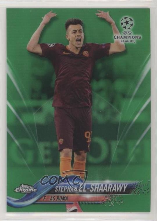2017 Chrome UEFA Champions League Green Refractor 31/99 Stephan el-Shaarawy fm0