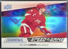 2021-22 Upper Deck Credentials Dylan Larkin  Speed of the Game #SG19