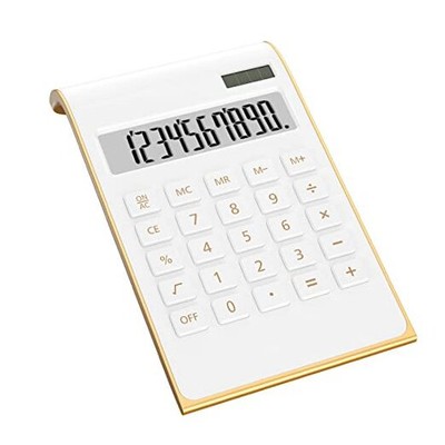 Calculators, Desktop Calculator with Large LCD Display, 10 Digits Solar Power 