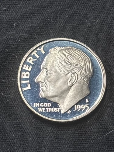 1995-S Roosevelt Dime Silver Proof – Deep Mirror Finish