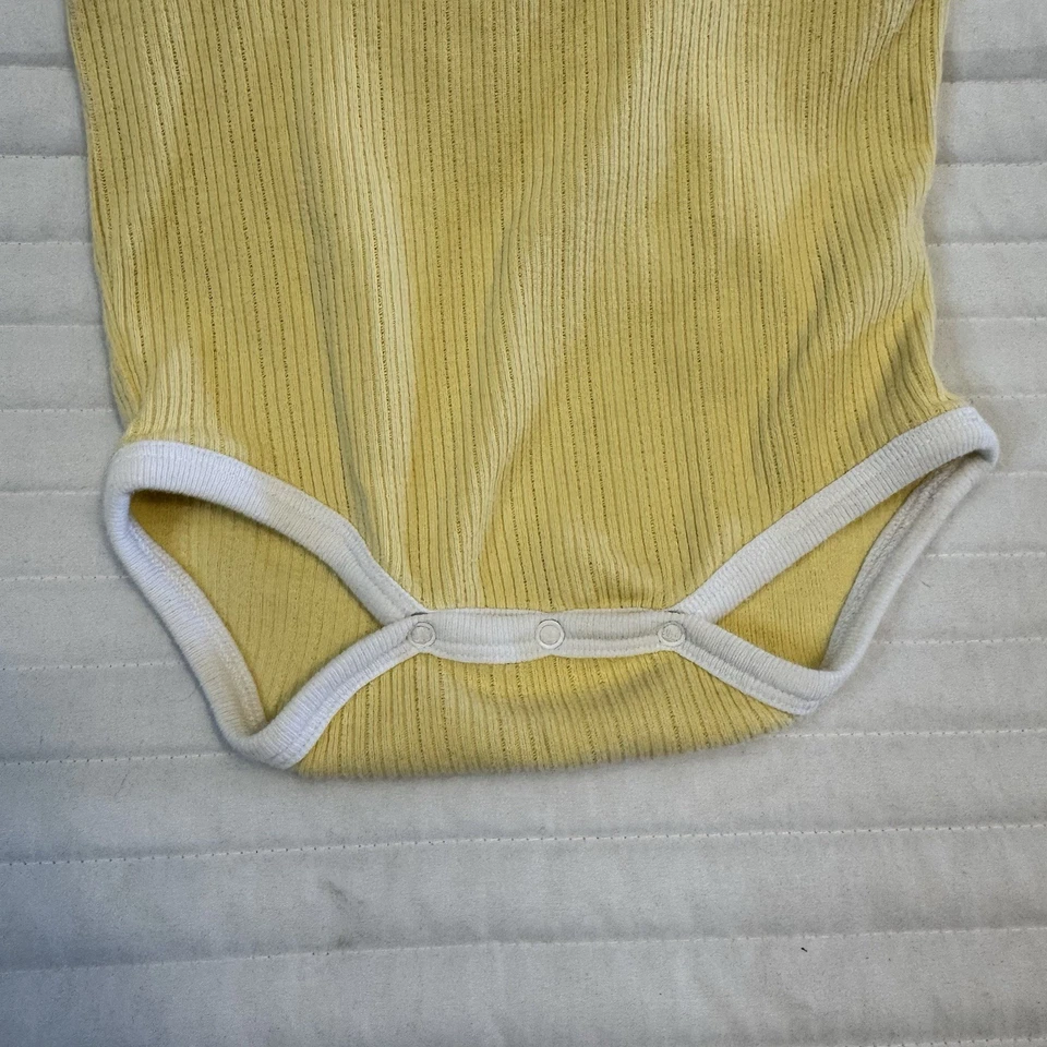 Body Amarillo Tommy Hilfiger Infantil Niñas De Colección 6-12 Meses Una Pieza Foto 3 de 4
