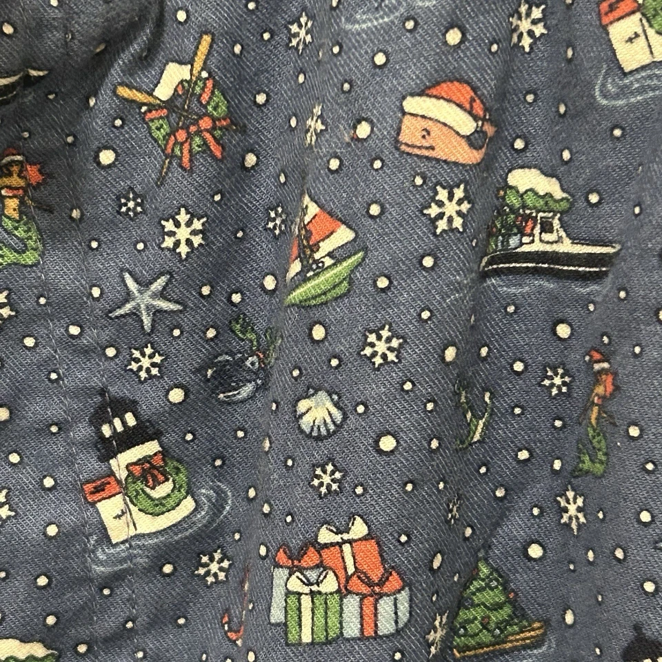 Pantalones de salón de Navidad de franela para hombre Vineyard Vines en "Santa Whale" talla grande Foto 3 de 4