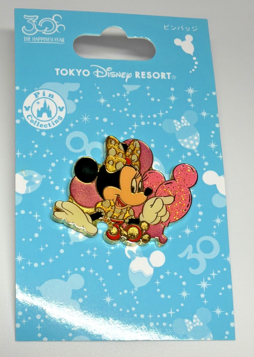 Disney Minnie Tokyo Disney Resort 30th Happiness Year Japan Pin New