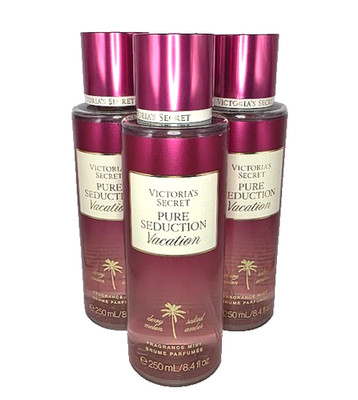 VICTORIA'S SECRET PURE SEDUCTION VACATION BODY MIST 8.4 FL OZ (3 PIECES)