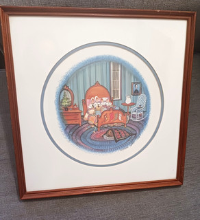 Vintage P. Buckley Moss " Night before Christmas" Signed Numbered Lithograph