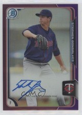 2015 Bowman Chrome Prospects Purple Refractor 99/250 Stephen Gonsalves Auto 0w47