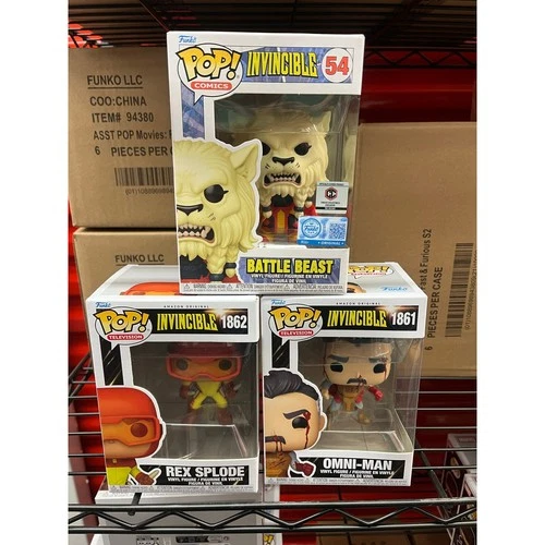 Funko Pop Invincible Battle Beast Omni Man Rex Splode