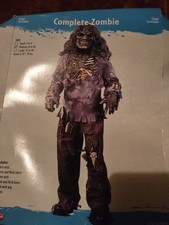 New Zombie Child's Costume Size Medium 8-10 Halloween