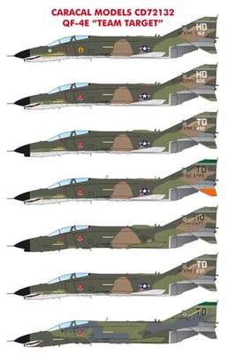 Caracal Models CD72132 1:72 McDonnell QF-4E ''Team Target''