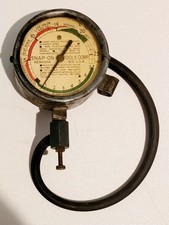 Vtg Untested Snap-on Tool Corp Fuel Pump Pressure Gauge--kenosha Wi