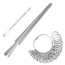 Ring Size Measuring Tool Metal Ring Mandrel Ring Sizer Guage Ring Measurement...
