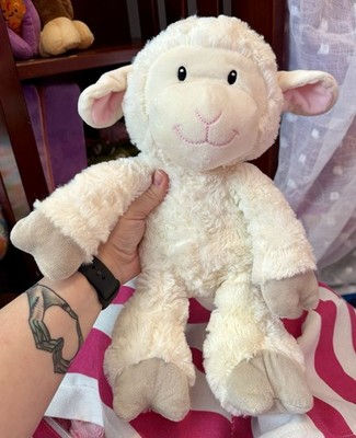 Animal Adventure Cream Lamb Plush Stuffed Animal   Soft Baby Nursery Toy