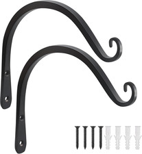 2 Pack 8 Inch Plant Hangers Outdoor Metal, Plant Hooks