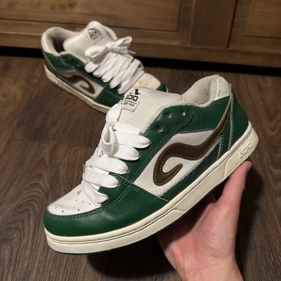 Men s 10 Adio Jeremy Wray Bam Margera V4 Pro Model Skateboard Shoes Y2K Green