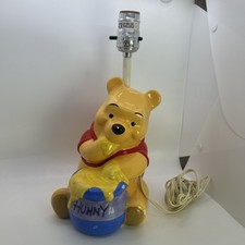 Vintage Disney Winnie The Pooh Lamp tested and works Pooh With Hunny Pot