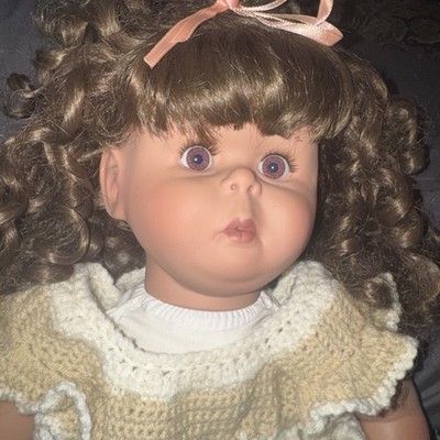 1989 Pat Secrist 22” Curly Hair Doll Johannes Zook Signed #191 | eBay