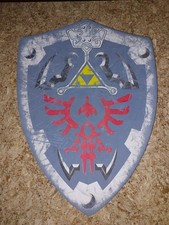 Legend of Zelda LARP Cosplay Hero Blue Link Hylian Triforce Foam Shield 20"x15"