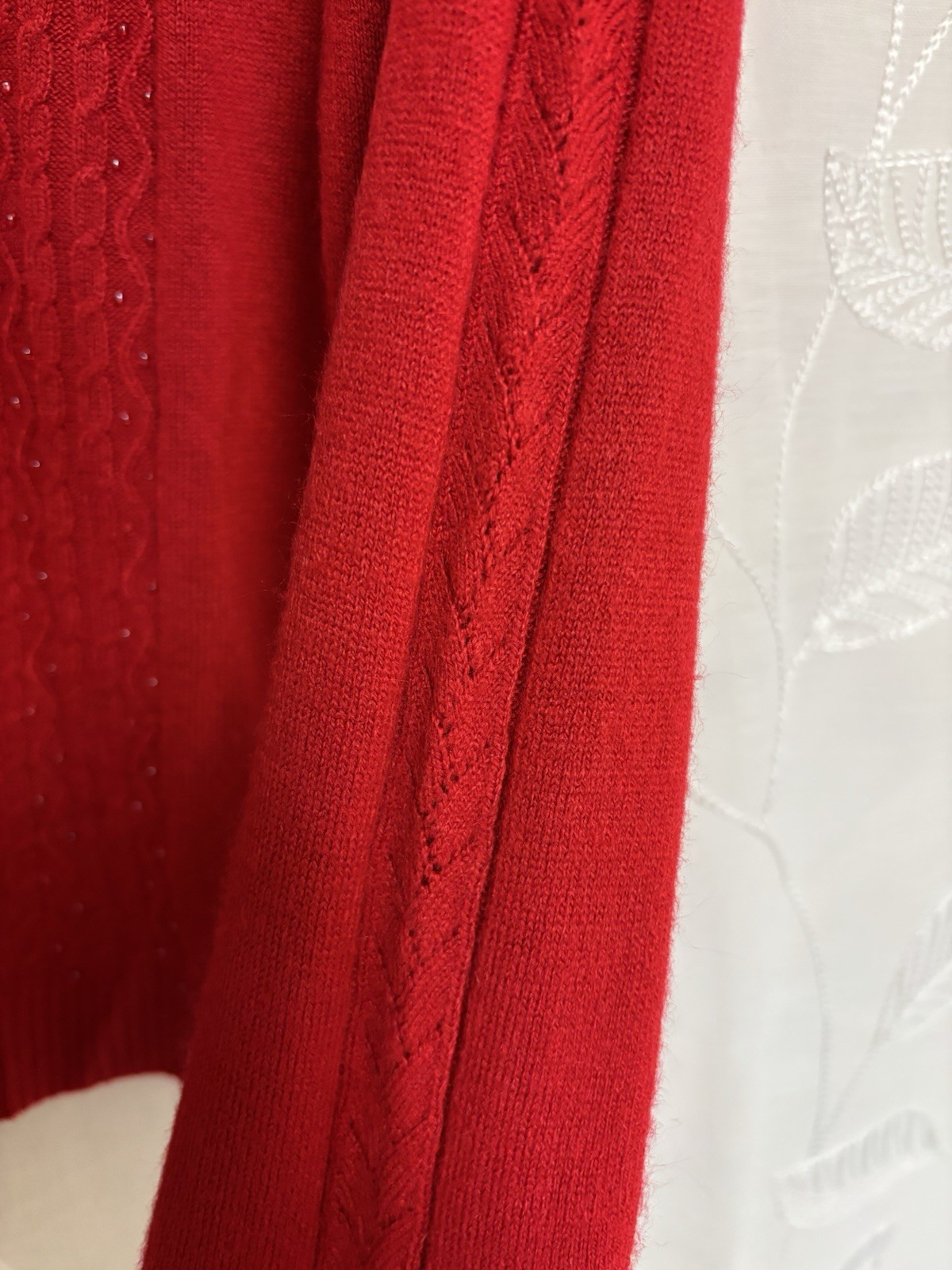 vtg Classic Elements Red Pullover Sweater Petite … - image 4