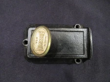 Vintage Cast Iron Surface Mount Turn Latch Deadbolt Lock, Architectural Hardware