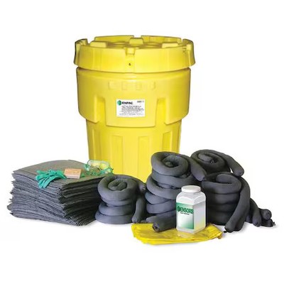 Enpac 1393-Ye Spill Kit, 62 Gal Volume Absorbed Per Kit, 157 Gal Capacity,