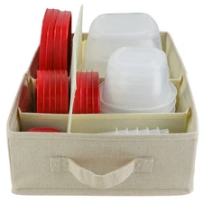 Food Storage Container Organizer Box – A Kitchen Drawer Organizer Compatible ...