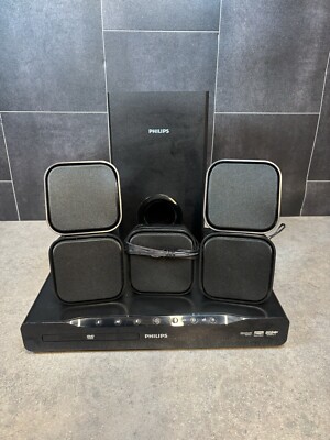 Philips HTS2500 DVD Player Home Cinema Speaker System original box  UK