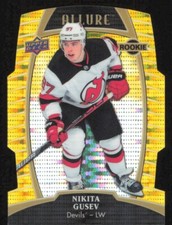 2019-20 Allure NIKITA GUSEV Hockey ROOKIE Yellow Taxi card NEW JERSEY DEVILS