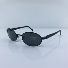 New Vintage Emporio Armani Sunglasses EA 106 C. 706 Matte Black 53-20mm Italy
